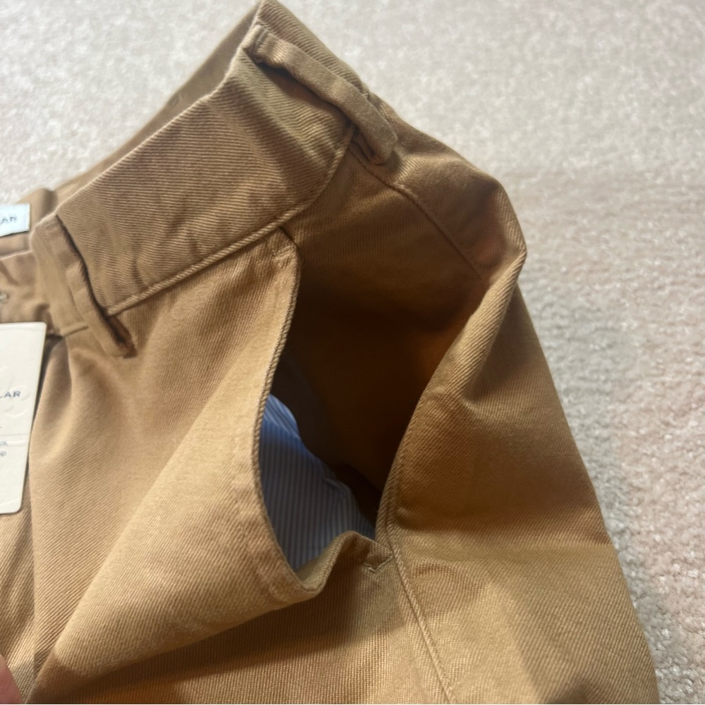 Peter Millar Mens Shorts Casual Chino Khaki Flat Front Size 36 - Picture 5 of 7